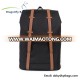 Classical multipurpose elegant genuine leather and polyester leisure backpack for 15 inch laptop