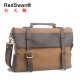 Leather and Canvas Formal Business Man Briefcase (RS-6870)